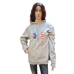 Under Armour ColdGear Gray Hoodie w/USA Graphic
